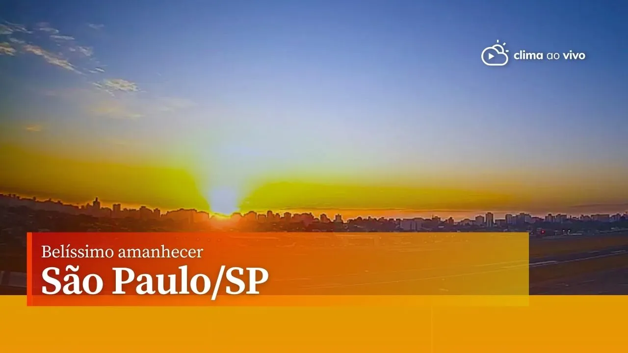 Amanhecer em São Paulo com vista para congonhas 